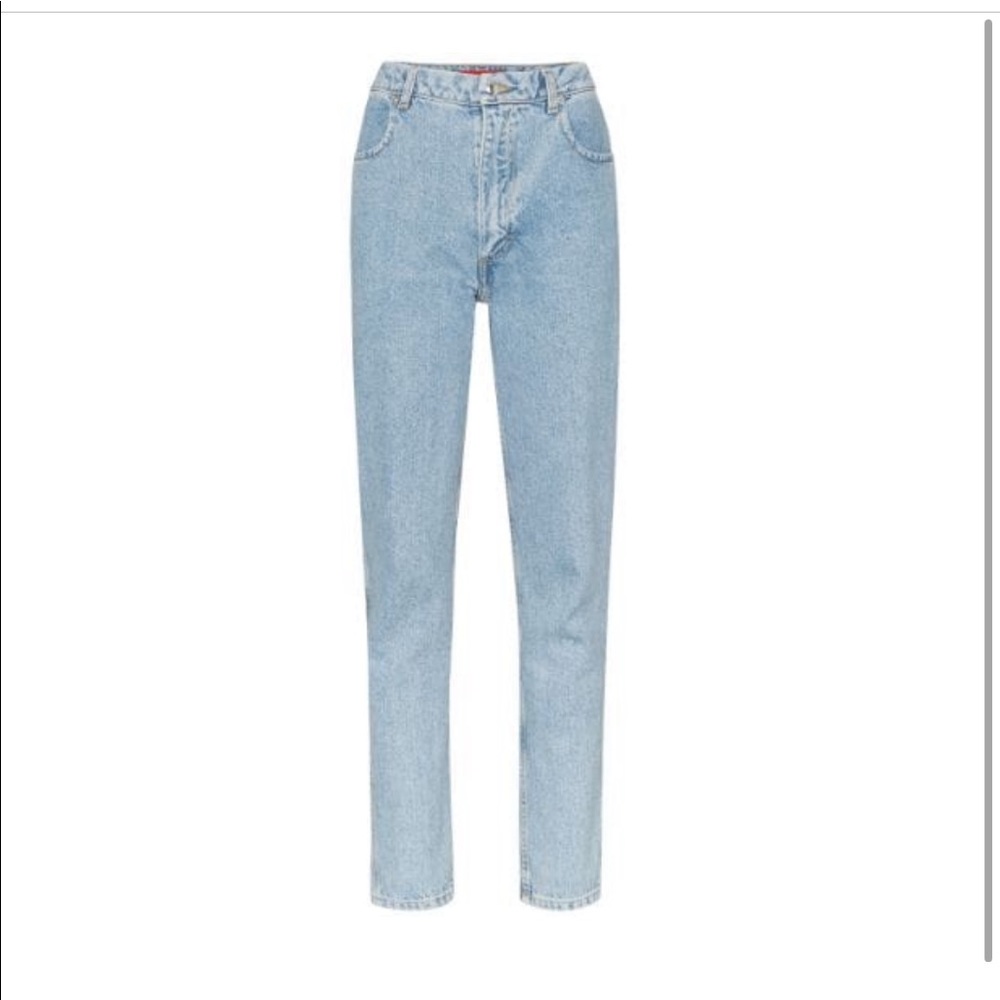 ON HOLD: Eckhaus Latta high rise straight-leg jeans